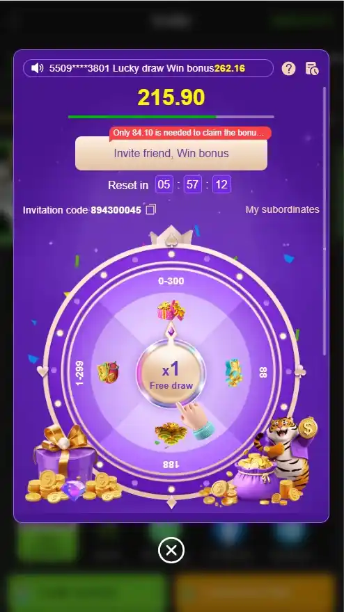 Y999 Game Rs 300 Express Lucky Spin Wheel